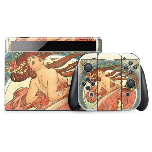 Alphonse Mucha The Arts, Dance Nintendo Switch OLED (2021) Skin